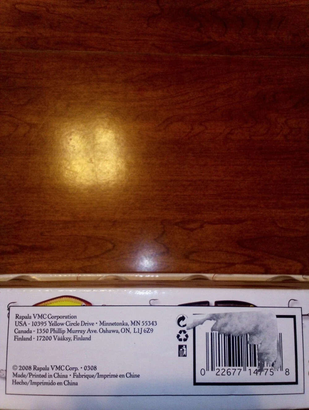 Rapala Shot Glass Set Of 4 Decorative Fishing Lure Design 2008 Clear Glass NIP